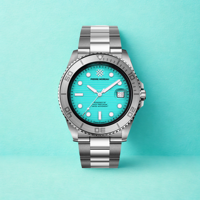 Lémaris Uhr Pierre Moreau hellblau